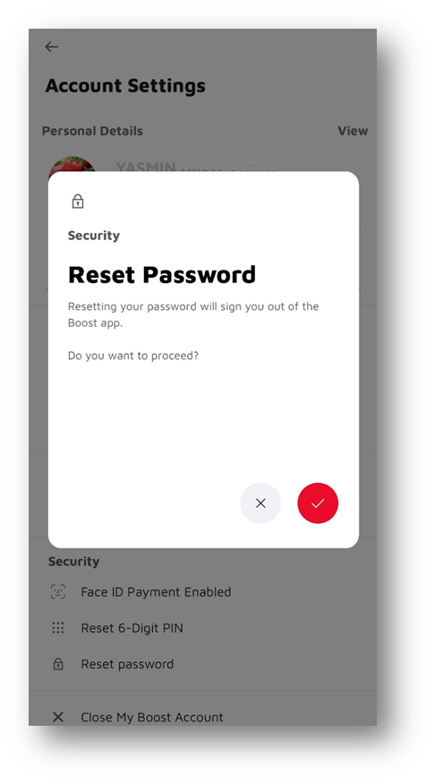 How do I reset my password? – Boost