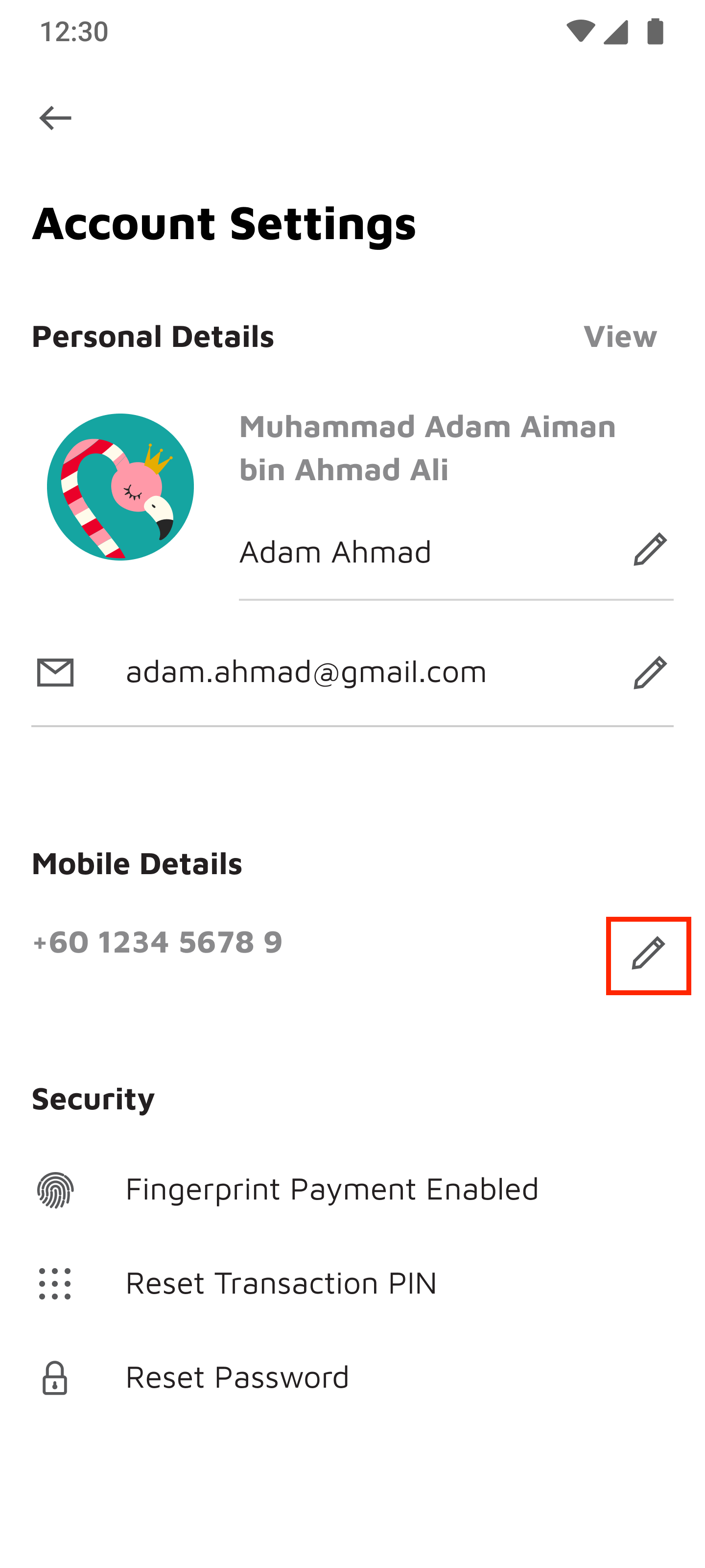 Account Settings - Mobile Details.png